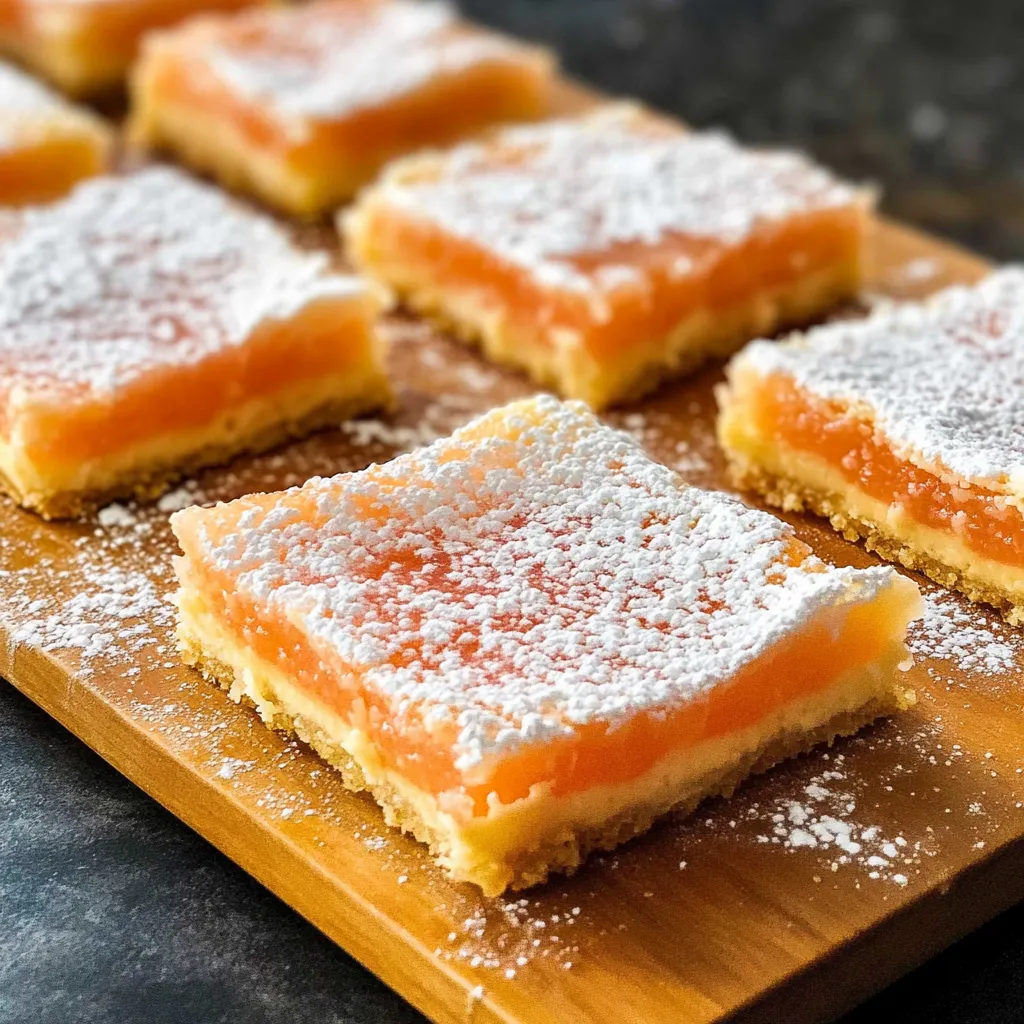 Tangy Pink Grapefruit Dessert Bars