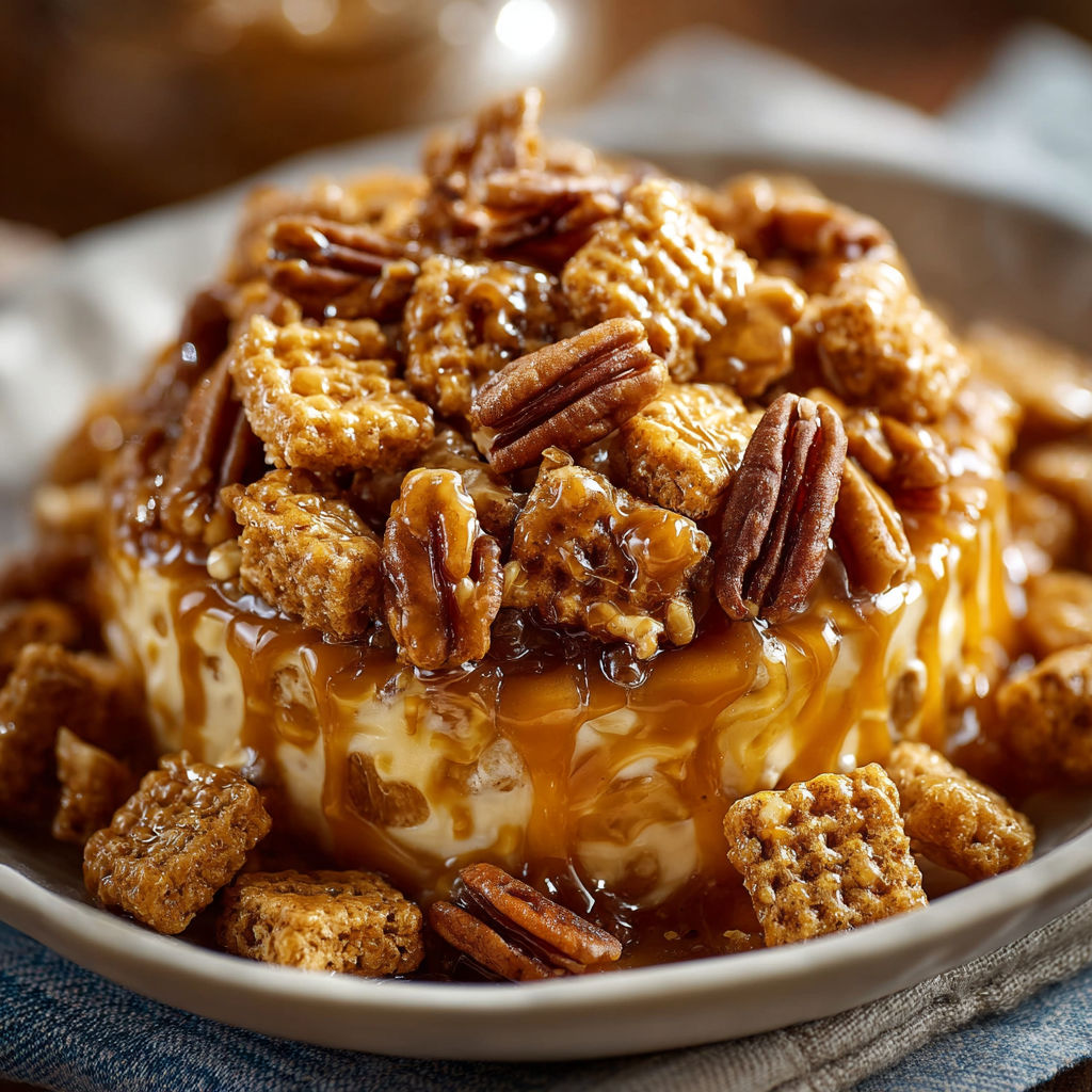Praline Crunch Caramel Cereal with Pecans and Vanilla
