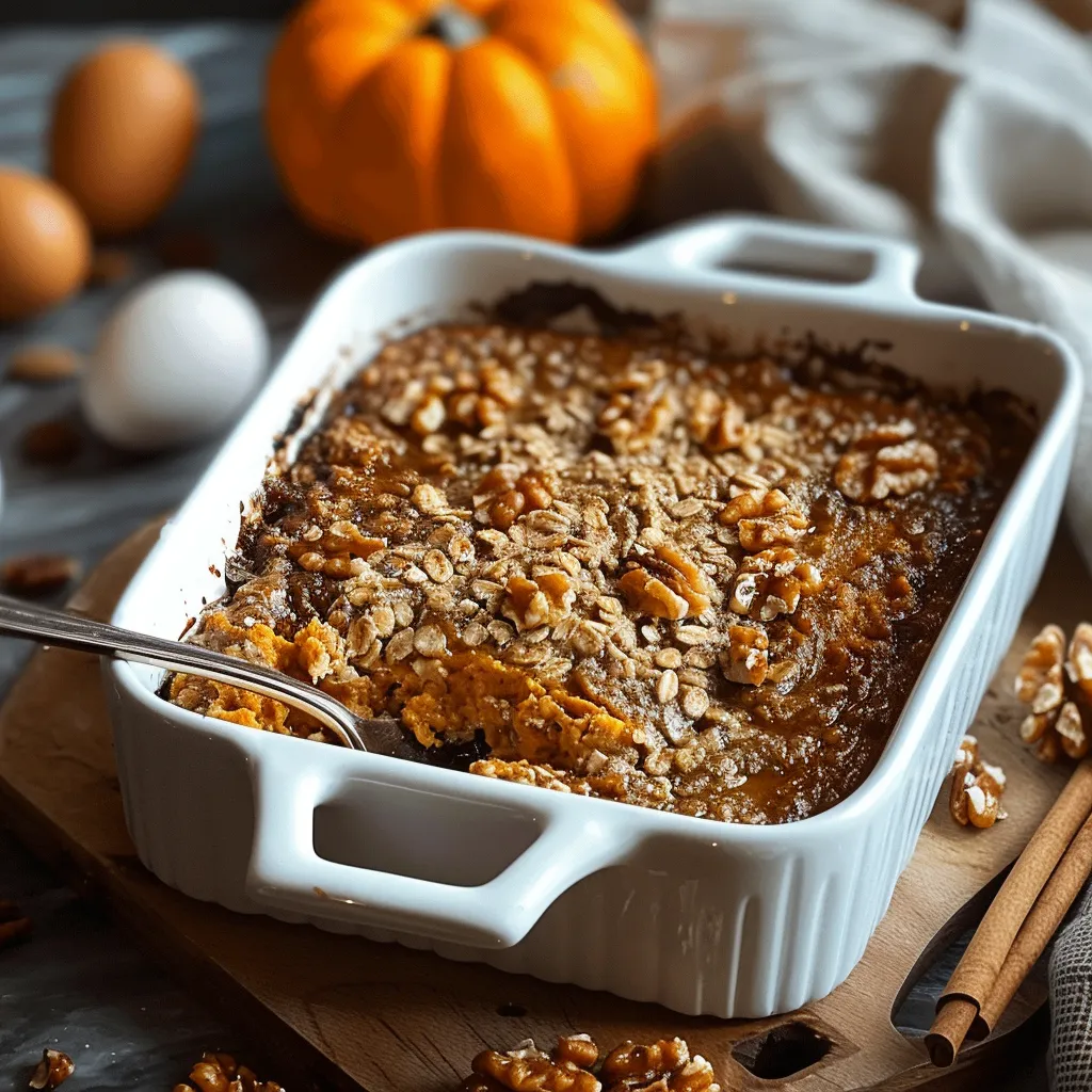 Delicious Pumpkin Baked Oatmeal For Fall
