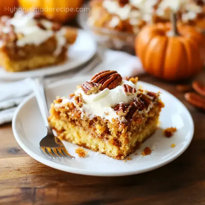 Easy and Delicious Pumpkin Crunch Cake
