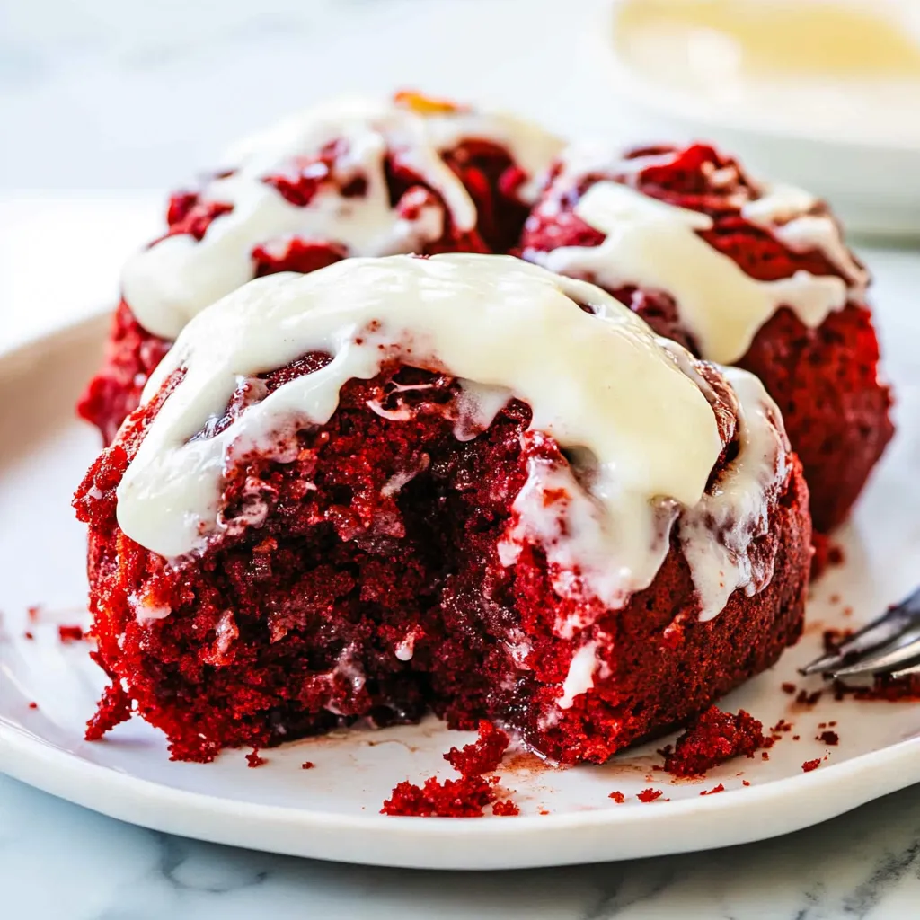 Red Velvet Cinnamon Rolls Recipe with Cream Cheese Icing