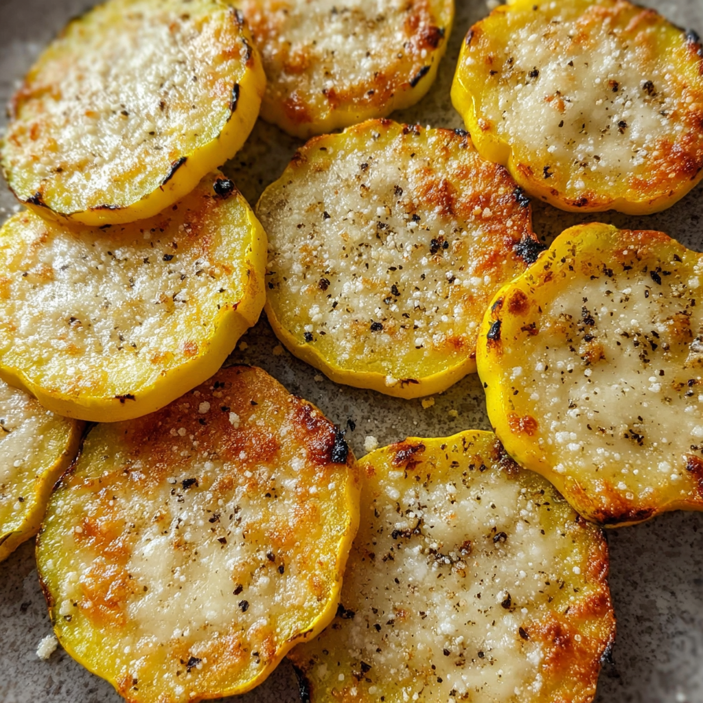 Oven-Baked Parmesan Squash with Crispy Finish
