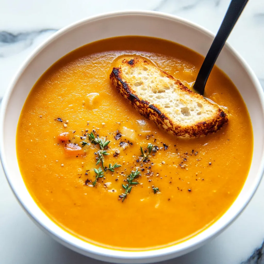 Easy Roasted Vegetable Soup