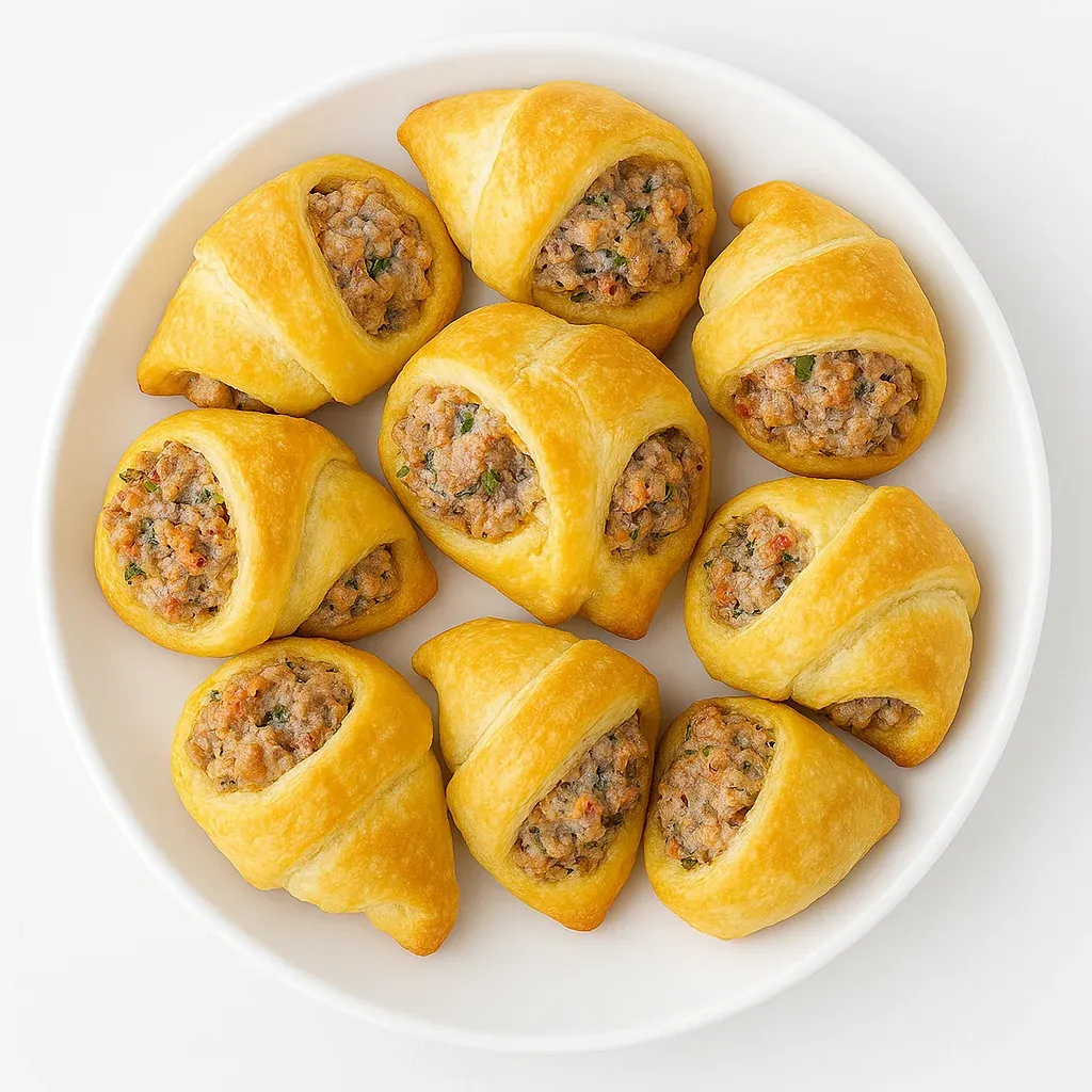 Easy Rotel Sausage & Cream Cheese Crescents
