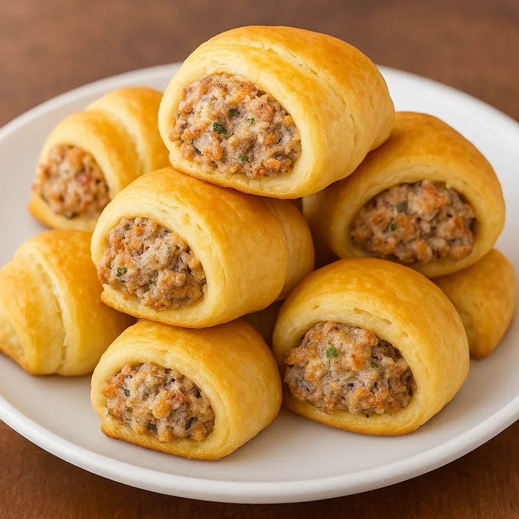 Easy Rotel Sausage & Cream Cheese Crescents