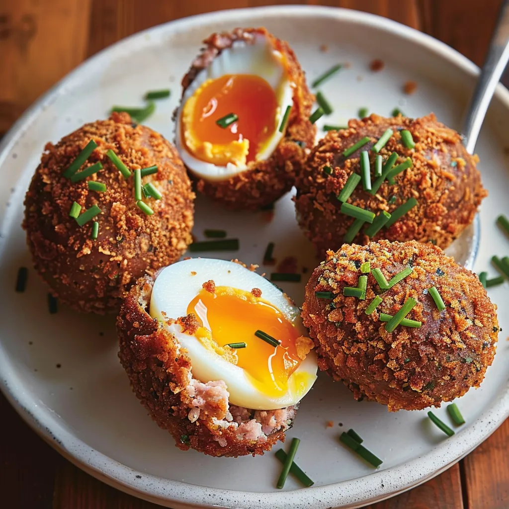 Classic Scotch Eggs Recipe with Breakfast Sausage