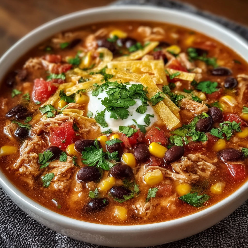 7 Can Soup with Beans, Chicken, and Corn
