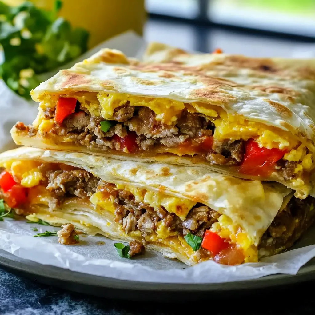 Easy Sheet Pan Breakfast Burritos