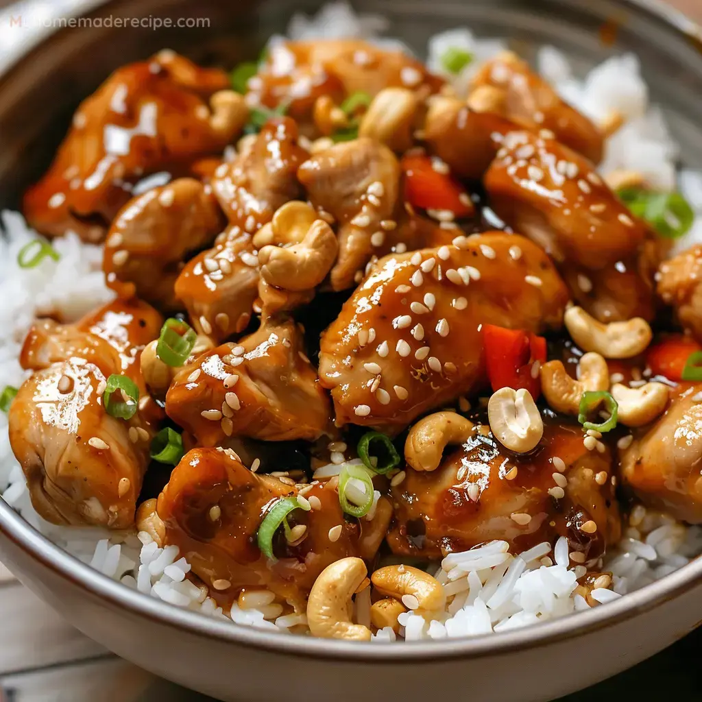 Easy Slow Cooker Cashew Chicken