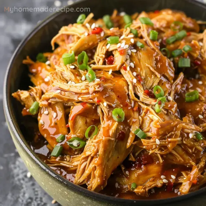 Easy Slow Cooker Korean BBQ Chicken (Tender and Sticky) - My Home Made Recipe