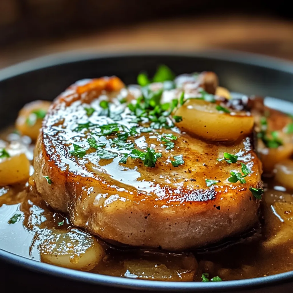 Easy Smothered Boneless Pork Chops