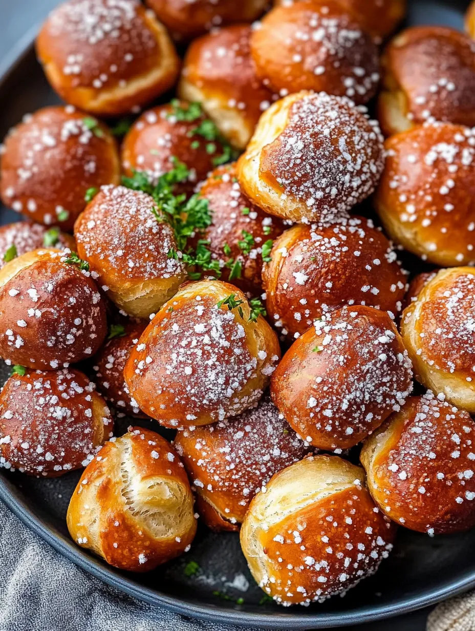 Soft Pretzel Bites with Easy Dough