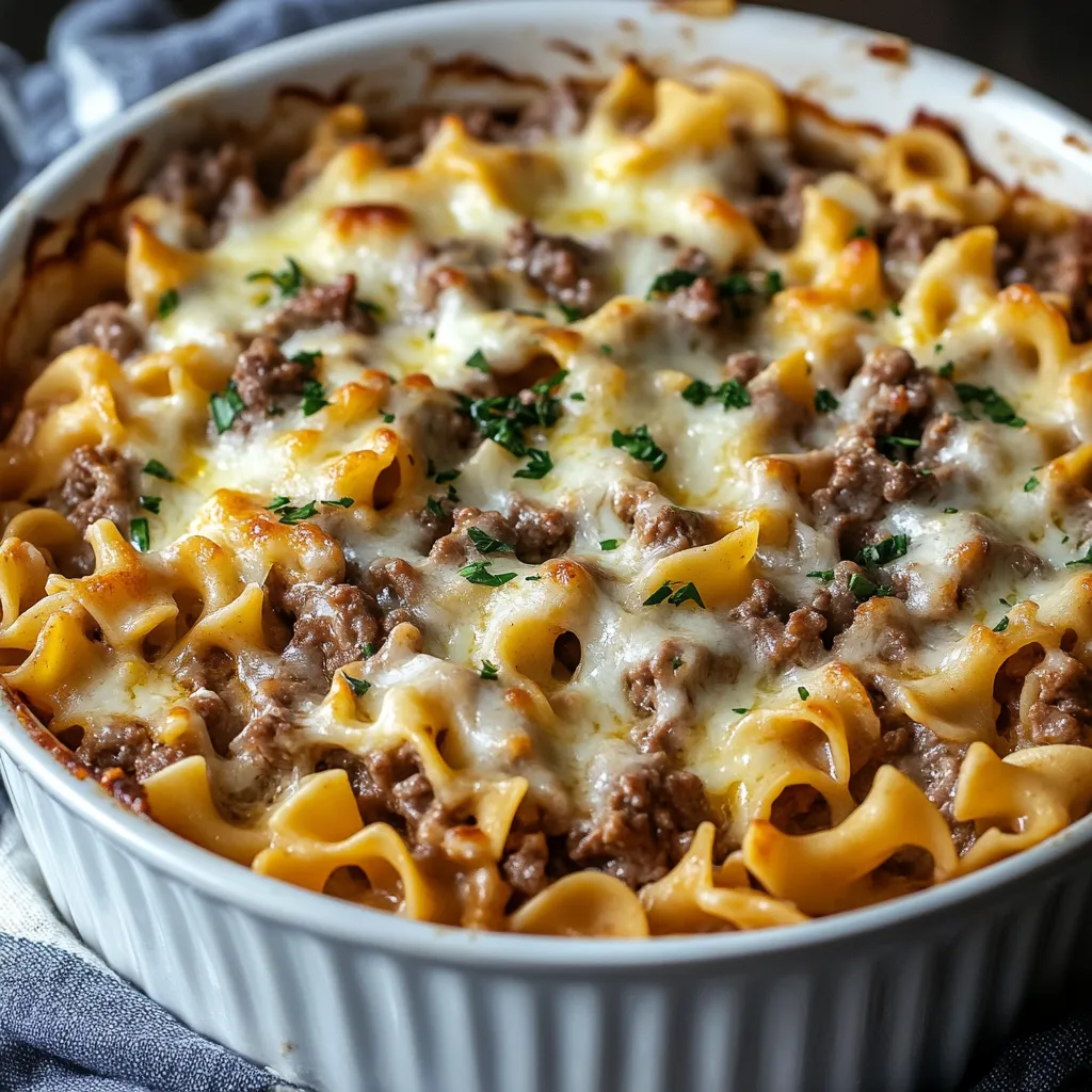 Easy Sour Cream Beef Noodle Casserole