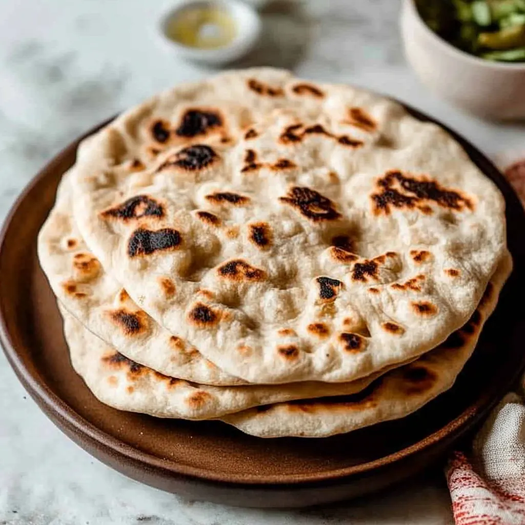 Easy Sourdough Naan Flatbread