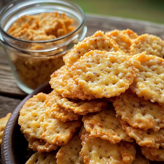 Southern Cheese Pecan Crackers with Sharp Cheddar and Pecans