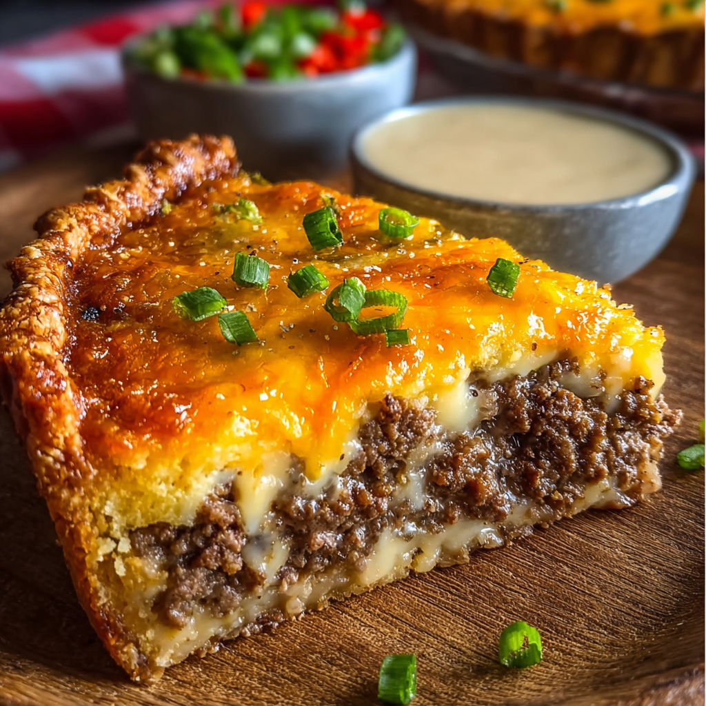 Southern Style Cheeseburger Pie with Hearty Comfort