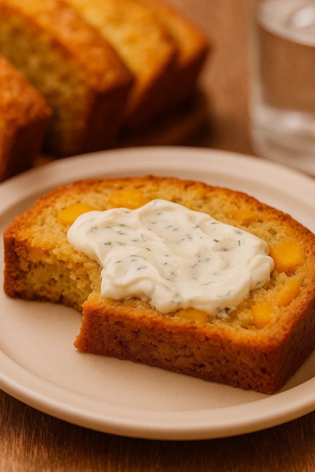 Southern Peach Bread with Fresh Peaches, Cinnamon, and Vanilla