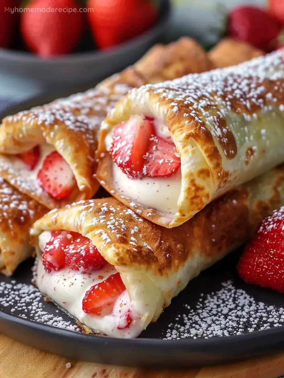 Indulge In The Ultimate Strawberry Cheesecake Chimichanga