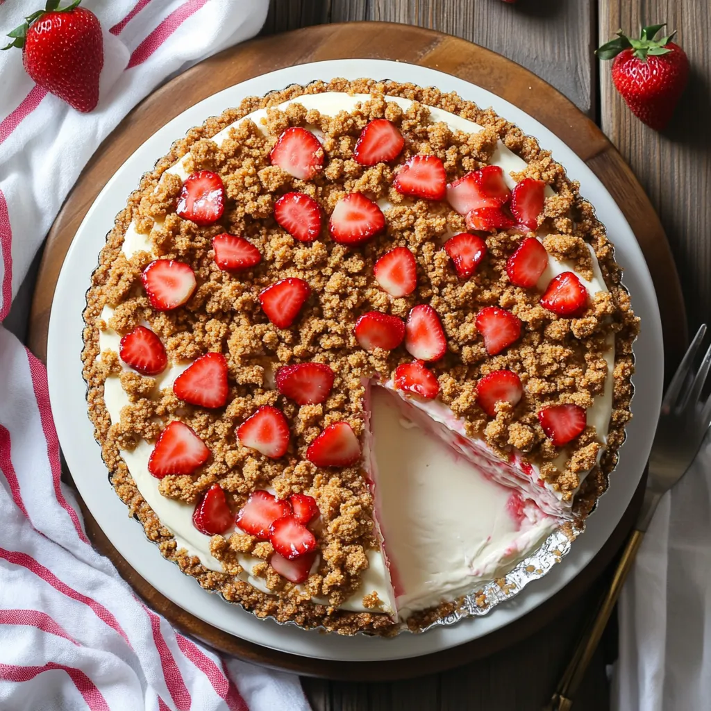 Strawberry Crunch Cheesecake