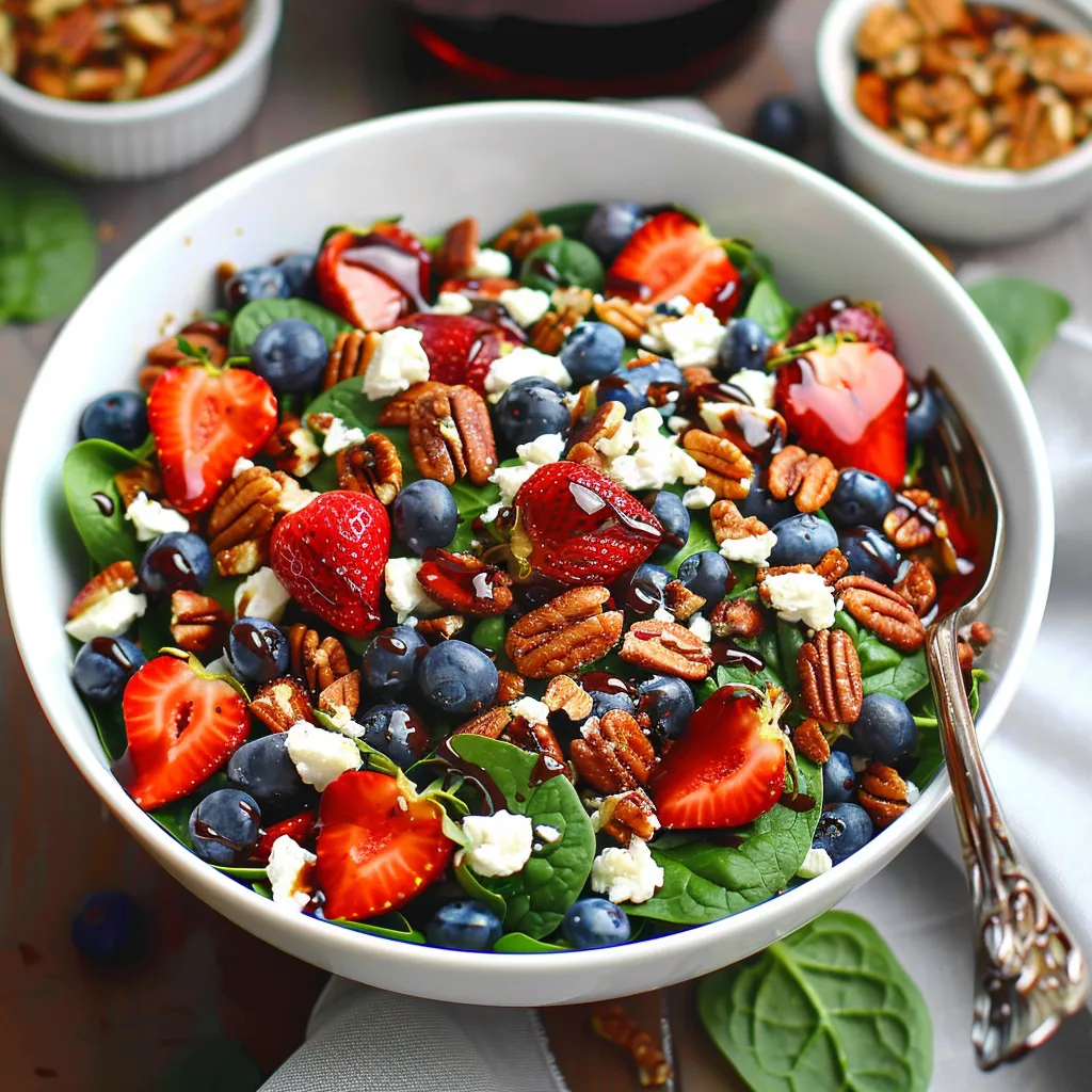15-Minute Strawberry Spinach Salad