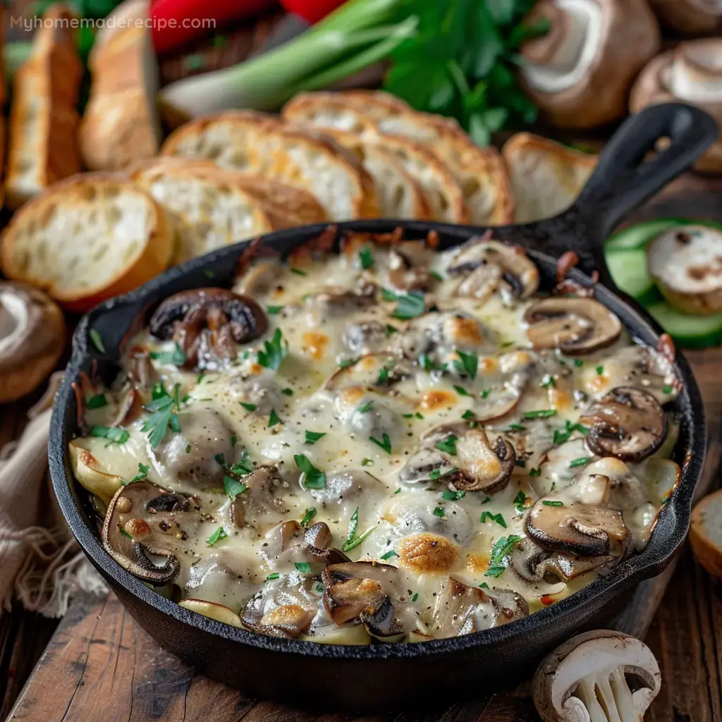 Creamy Stuffed Mushroom Dip