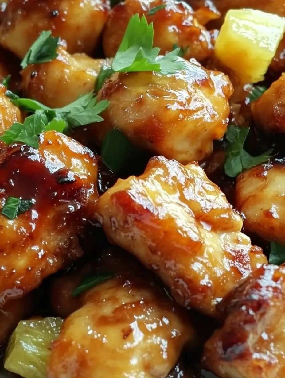 Sweet Hawaiian Chicken with Pineapple and Bell Peppers