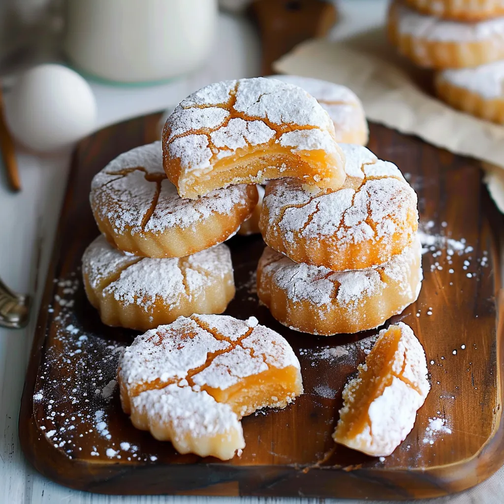 Soft Thai Tea Mochi Crinkle Cookies