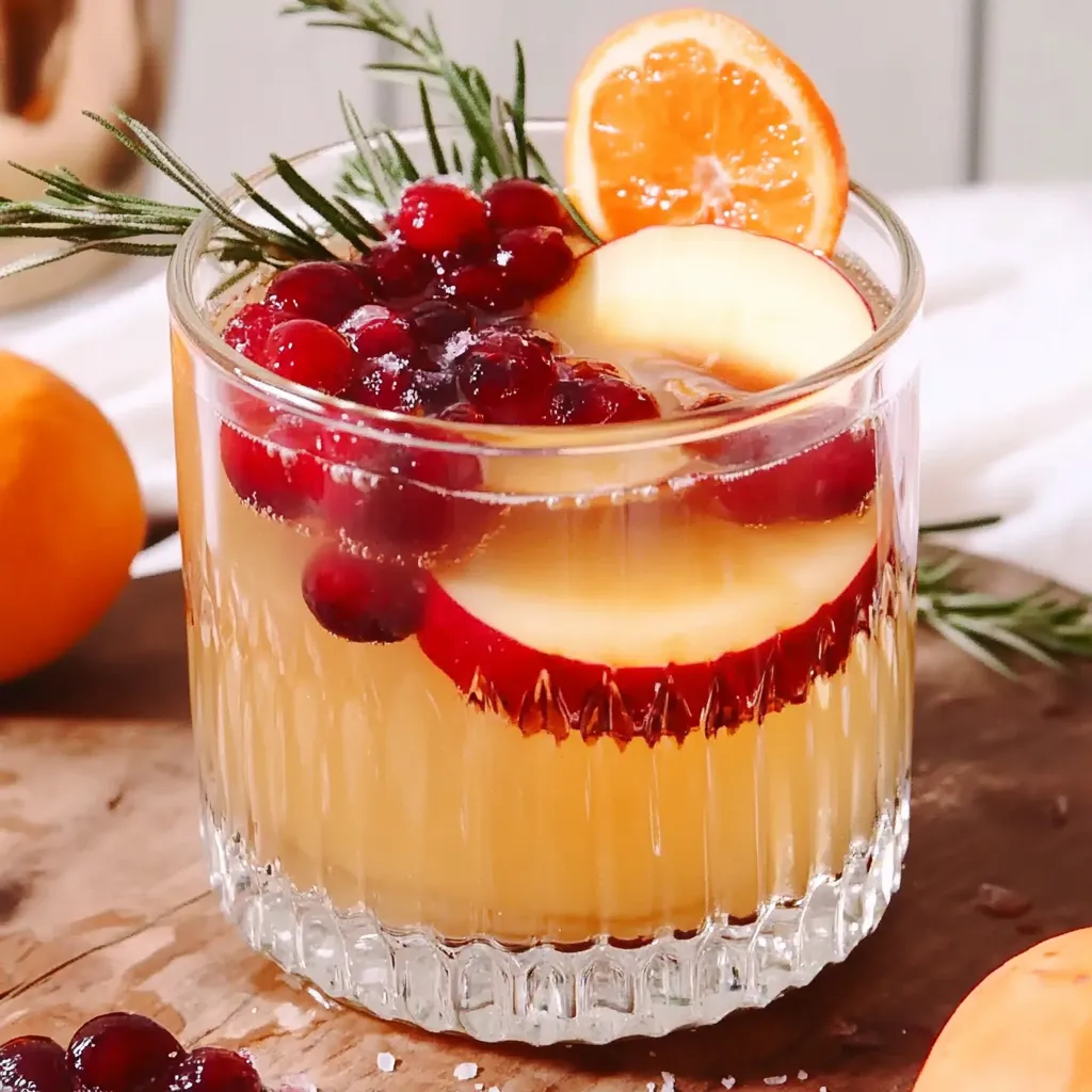 Easy Non Alcoholic Thanksgiving Punch Recipe with Fresh Fruits