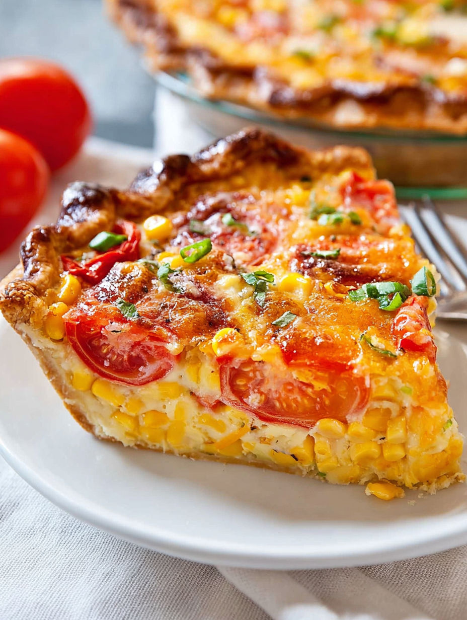Tomato and Corn with Flaky Crust