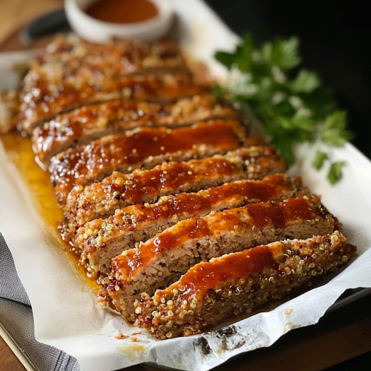 Juicy Turkey and Quinoa with Savory Glaze