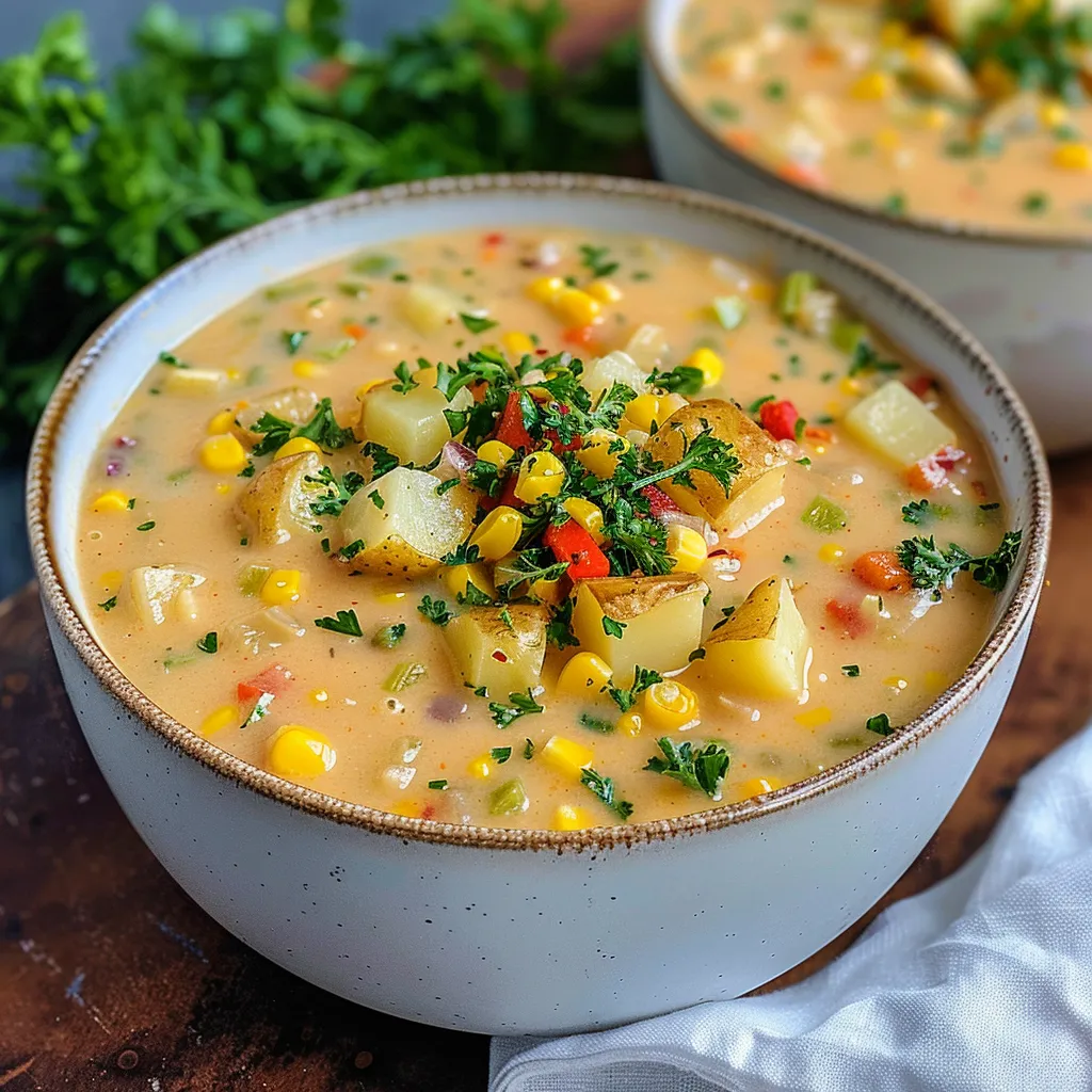 Creamy Vegan Corn Chowder
