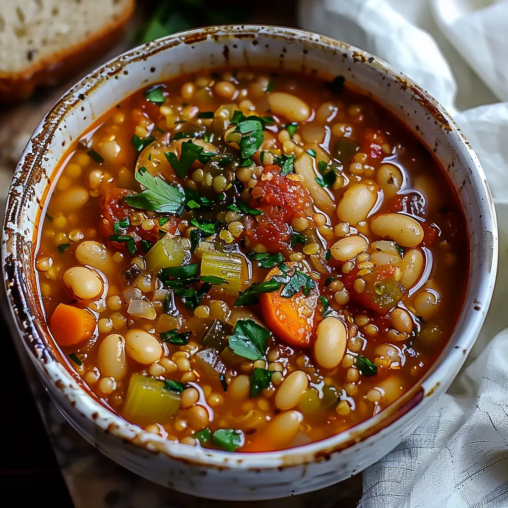 Vegan Serbian White Bean Soup