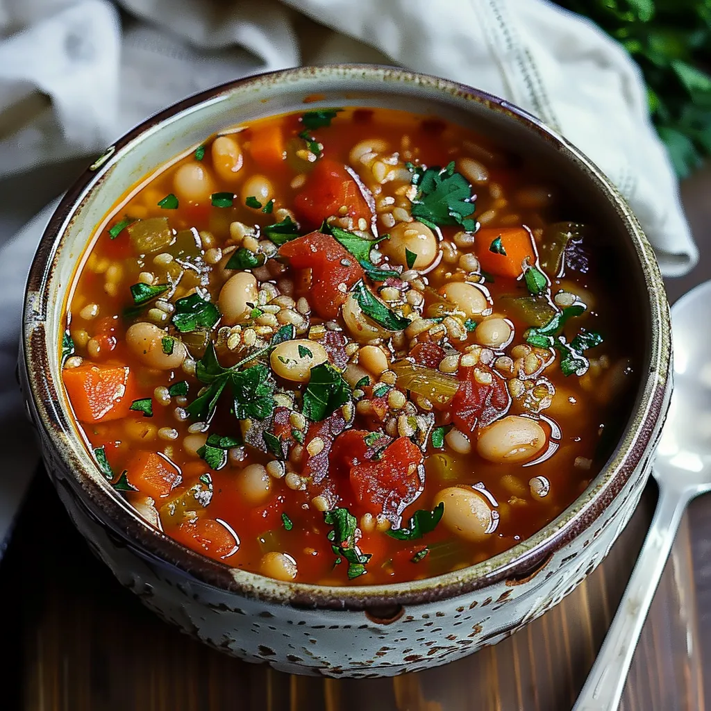 Vegan Serbian White Bean Soup