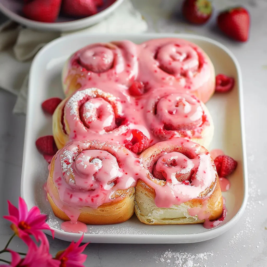 Vegan Strawberry Sweet Rolls