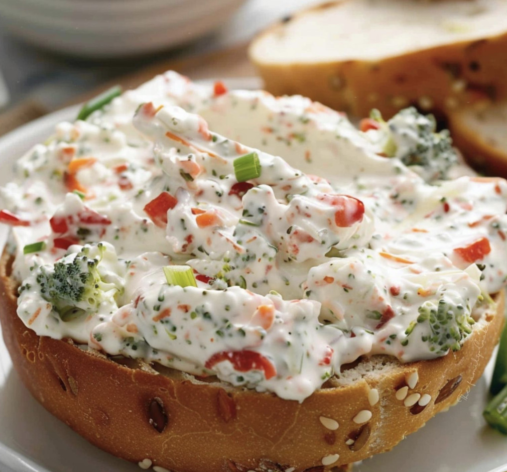 Veggie Cream Cheese Spread with Fresh Vegetables