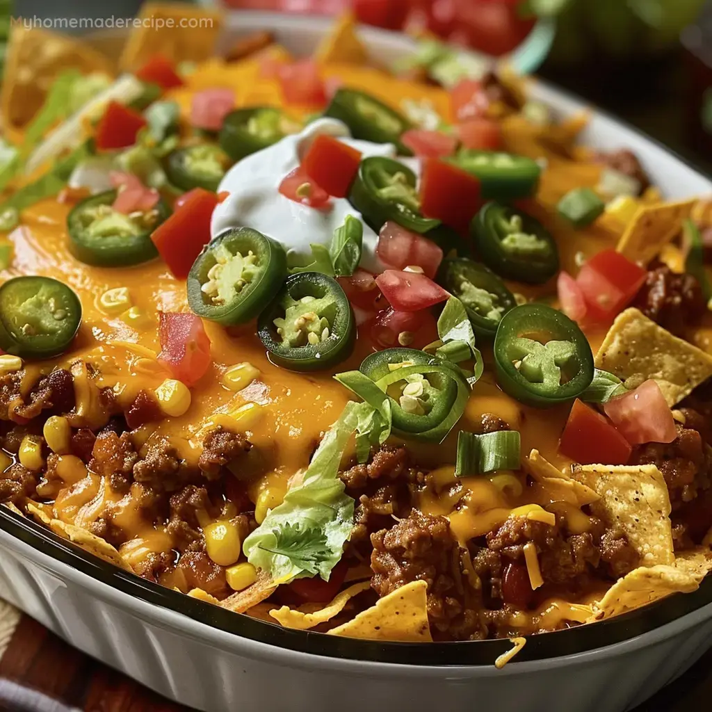 Delicious Walking Taco Casserole