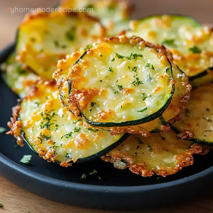 Easy Zucchini Cheese Crisps