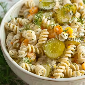 Dill Pickle Pasta Salad