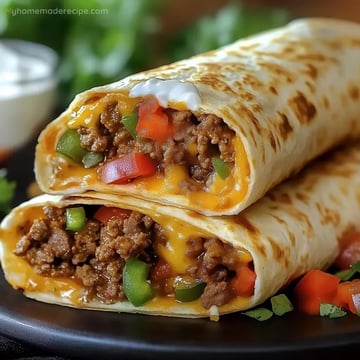 Nacho Cheese Beef Wrap