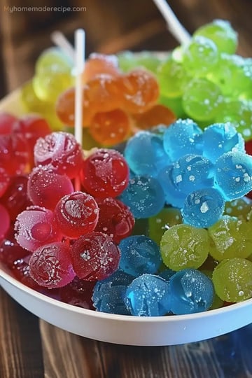 Frozen Candy Grapes with Jello