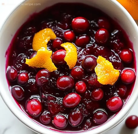 Easy 5-Ingredient Cranberry Sauce with Fresh Orange and Vanilla