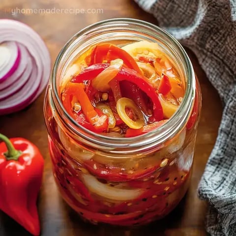 Pickled Sweet Peppers And Onions