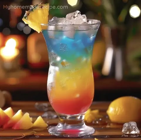 Rainbow Paradise Cocktail