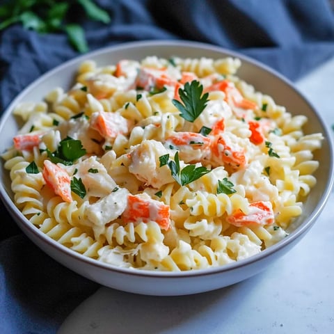 Creamy Crab Pasta Salad
