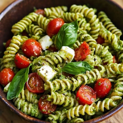 Pesto pasta salad