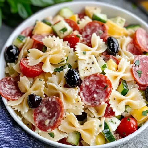 Easy Bow Tie Italian Pasta Salad