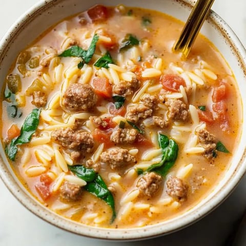 Italian Sausage Orzo Soup