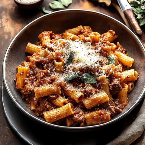 Pot Roast Sunday Sauce With Rigatoni