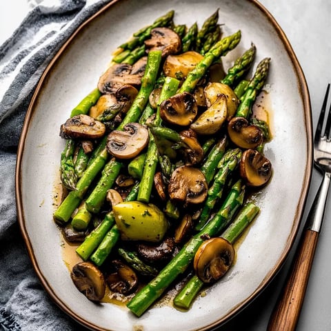 Sauteed Asparagus and Mushrooms