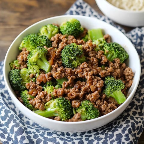 Ground Beef and Broccoli